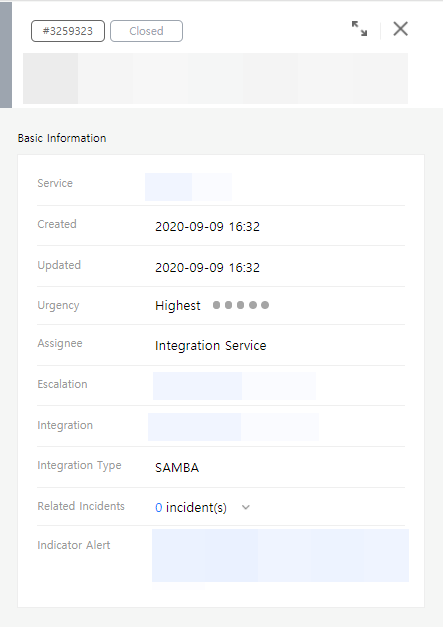 Incident closed status